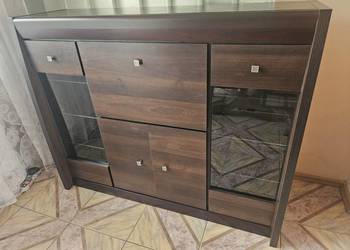 Komoda barek Sewilla elegancka pojemna kolor ciemny orzech
