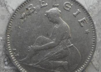 BELGIA-50 CENTIMES-1928 r-NICKEL-
