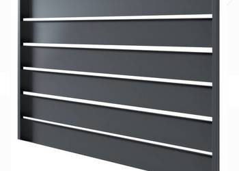 Ogrodzenie przęsło aluminiowe dł. 2m wysokość 1.2m listwa kształt C RAL7016