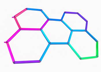 Hexagon RGB LED System 233x163cm