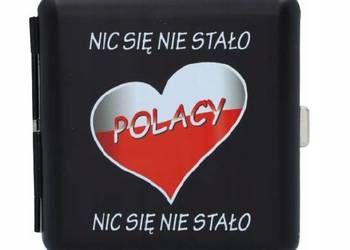 Papierośnica Metalowa dla Patrioty Kibica Polacy Nic Się Nie Stało Gentelo
