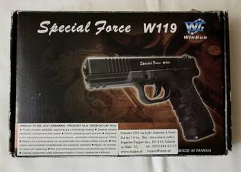 WinGun Special Force W119 4,5mm śrut BB pistolet wiatrówka Blowback