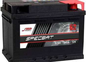 Akumulator 62Ah 540A SPECBAT  EN PRAWY PLUS wysoki