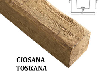 Belka Rustykalna Ciosana 12x12 cm TOSKANA