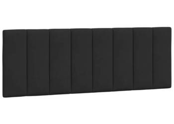 Poduszka na wezgłowie czarna 120 cm aksamitna WM-374663