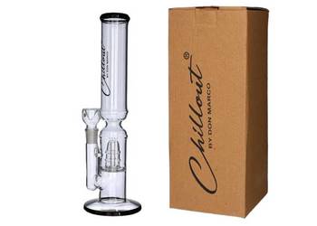 Bongo Szklane Chillout Smoke 35 cm Fajka Wodna z Filtrem Perkolatorem