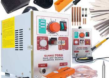 Zgrzewarka do Ogniw Sunkko 709A – 3,2 kW, 1200A, Kompaktowa