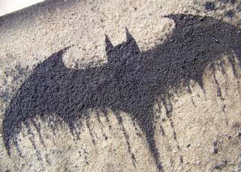 Batman Unikalny obraz ręcznie malowany na piasku