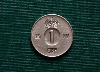 SZWECJA - 1 ore, 1958r