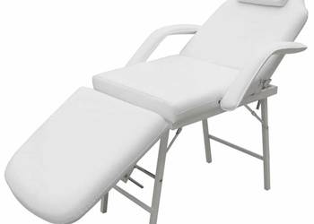 vidaXL Przenośny fotel kosmetyczny, ekoskóra,(SKU:110041)