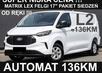 Ford Transit Custom Automat 136KM Matrix Led Kamera Felgi Od ręki !! Niska…