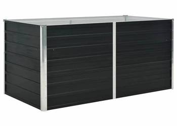 vidaXL Donica do podniesionej grządki, antracytowa, 160x80x77 cm(SKU:45722)