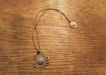 Naszyjnik jing jang słońce. Vintage