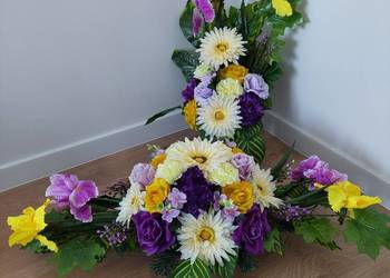 Kompozycja wiązanka komplet na cmentarz grób