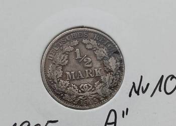 1/2 Marki Prusy 1905 r. - nr.10- men. A