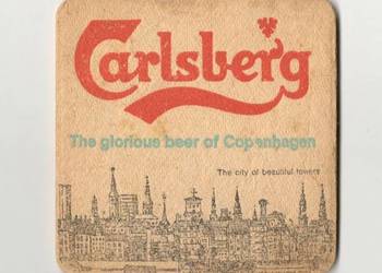 Carlsberg - podstawka do piwa. Nr. 1.