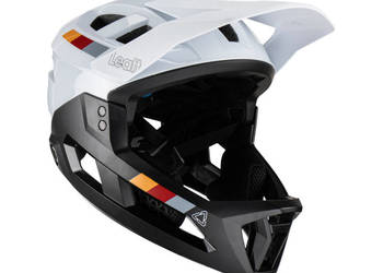 KASK ROWEROWY MTB ENDURO 2.0 WYPINANA SZCZĘKA  BIAŁY M/L