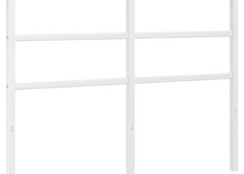 Metalowe wezgłowie białe 120 cm WM-355445