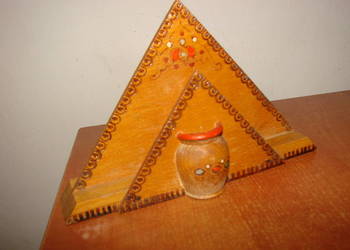 stary drewniany serwetnik CCCP