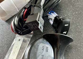 Klakson 12V  510 Hz 60B + instalacja przekaźnik i przycisk