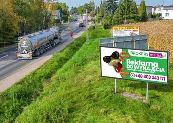 Reklama Billboard Bieruń centrum miasta - Wydruk montaż oświetlenie