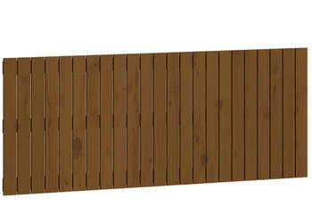 Wezgłowie łóżka miodowy brąz 147x3x60 cm lite drewno sosnowe WM-824846