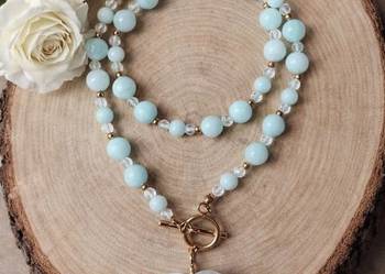 Naszyjnik MINTi Lover kamienie naturalne jadeit górski kryształ gorski