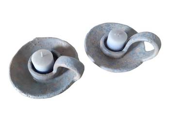 Świecznik ceramiczny ręcznie wykonany.
