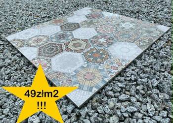 Wyprzedaż !! Gres PATCHWORK HEXAGON COLOUR 60x60