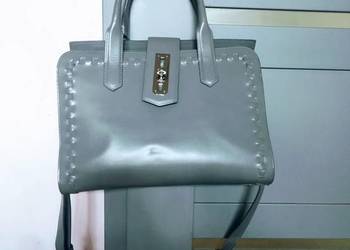 Gino Rossi maxi duża torba shopper z naturalnej skóry