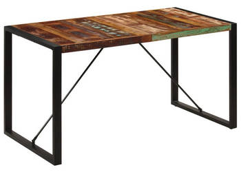 Stół jadalniany 140 x 70 x 75 cm lite drewno z odzysku WM-247421