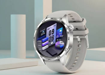Smartwatch Watch 5 Pro z GPS i NFC na silikonowym pasku