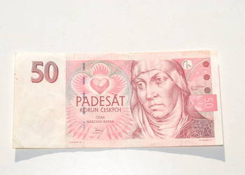 Stary banknot 50 koron Czeskich Czechy 1997 unikat