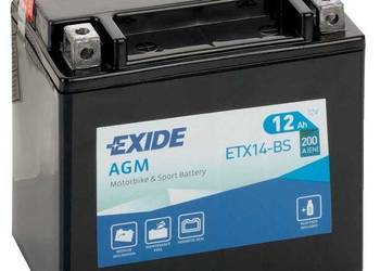 Akumulator 12V 12Ah 200A EXIDE ETX14-BS/ YTX14-BS