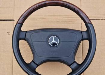 MERCEDES W140 C140 CL COUPE kierownica drewno + airbag skóra