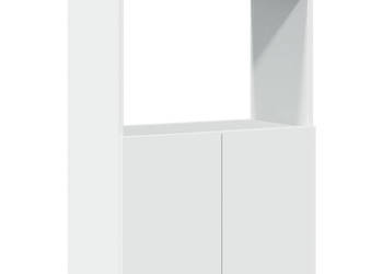 Wysoka szafka biała 63x33x100 cm materiał drewnopochodny WM-855097