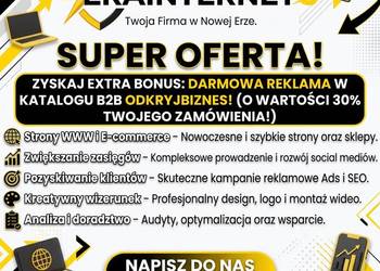 Strony WWW, Sklepy, Grafika i SEO. Zdobędziemy dla Ciebie klientów.