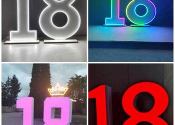 Cyfry 18 LED podświetlane