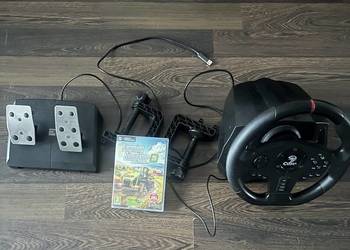 Sprzedam kierownicę cobra i grę na PC Farming Simulator 25
