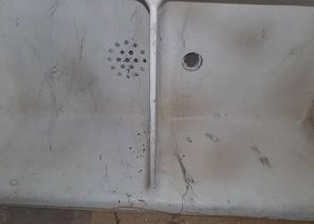 Zlew żeliwny ciężki mocny stary