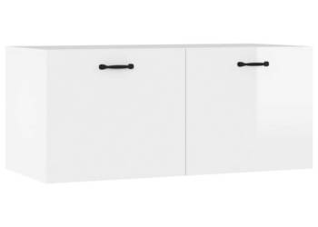 Szafka wisząca biała na wysoki połysk 80x365x35 cm WM-812939
