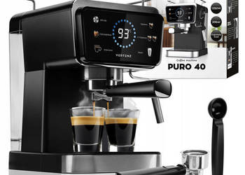 Kolbowy ekspres ciśnieniowy 1350 W 20 BAR cyfrowy panel Vertenz Puro 40