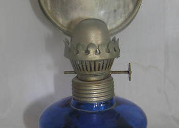 lampa naftowa vintage kobaltowa PRL_MDvin