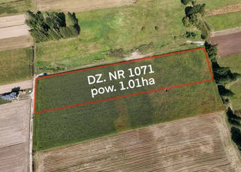 Działka siedliskowo-rolna 1ha – Rębków k/Garwolina