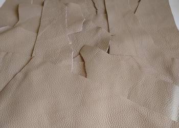 Skóra (580 g) Licowa Włoska średnie i małe kawałki Beż Beżowy