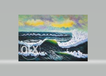 wzburzone morze - obraz olejny
