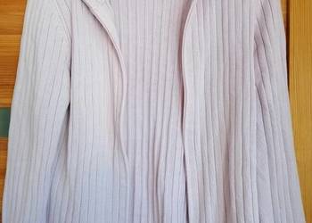 Sweter damski golf rozpinany CECIL pudrowy róż.