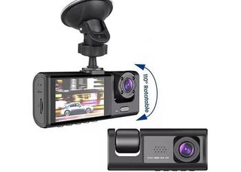 Kamera samochodowa Dashcam z 3 obiektywami,