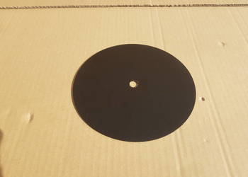 Podkładka do lampy płaska CZARNA 150mm otwór 10mm