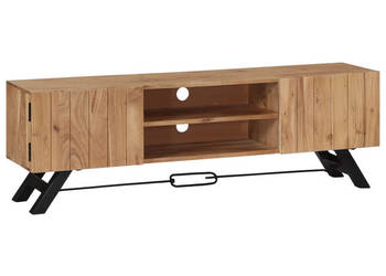 Szafka pod TV 140x30x45 cm lite drewno akacjowe WM-247971